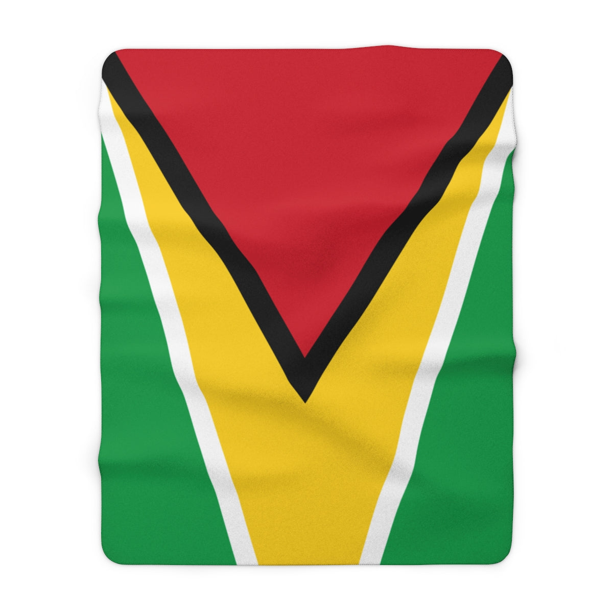 Guyana Flag Sherpa Fleece Blanket.