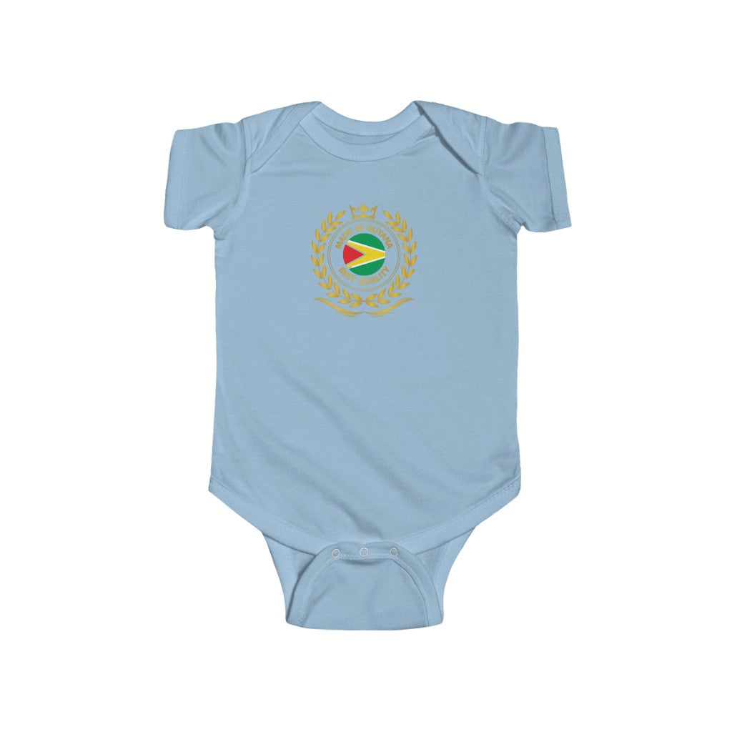 Guyana Crown Flag Infant Fine Jersey Bodysuit.