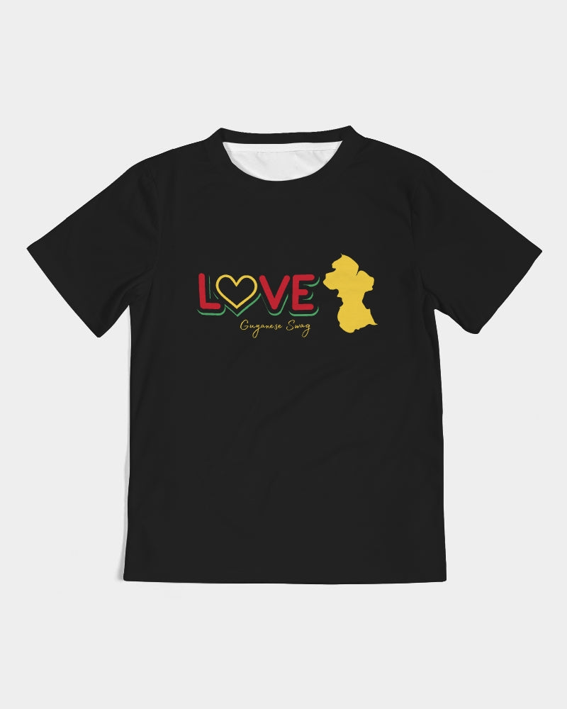 Love Guyana Map Short Sleeve Unisex Kids Tee