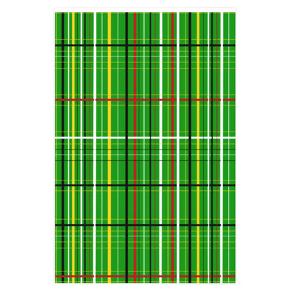 Guyanese Swag Plaid Gift Wrapping Paper.