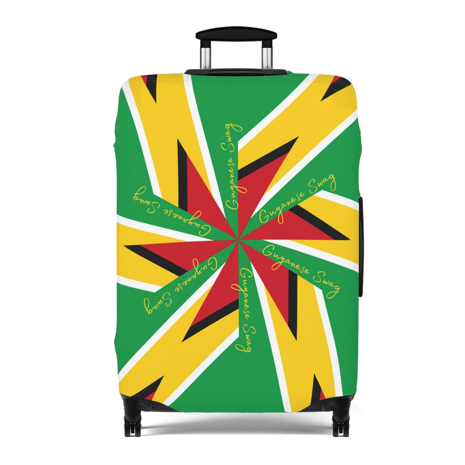 Abstract Guyana Flag Luggage Cover.