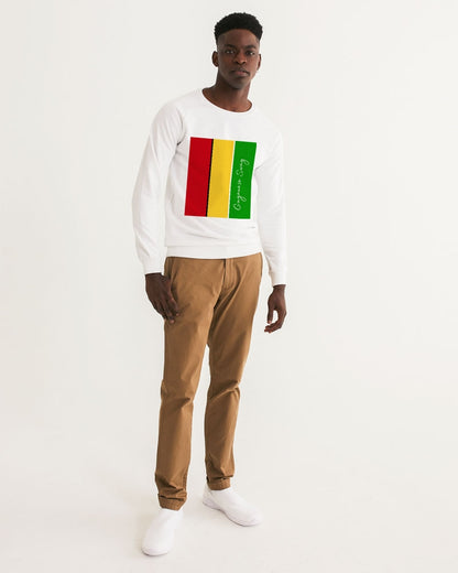 Guyanese Swag Ice Gold Green Men's Graphic Sweatshirt