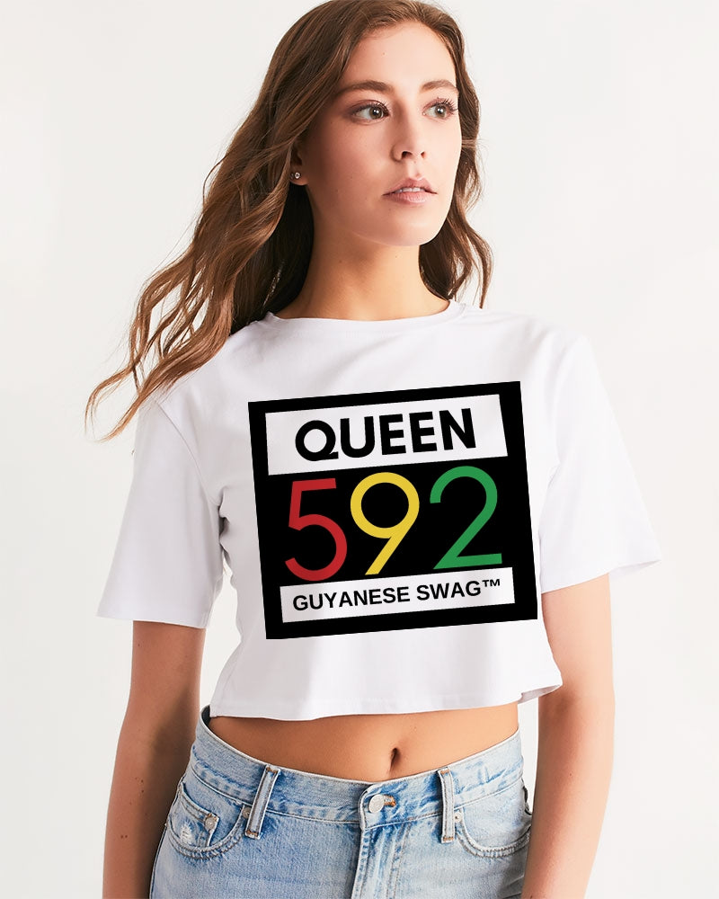 592 Queen Guyanese Swag Women's Cropped Tee