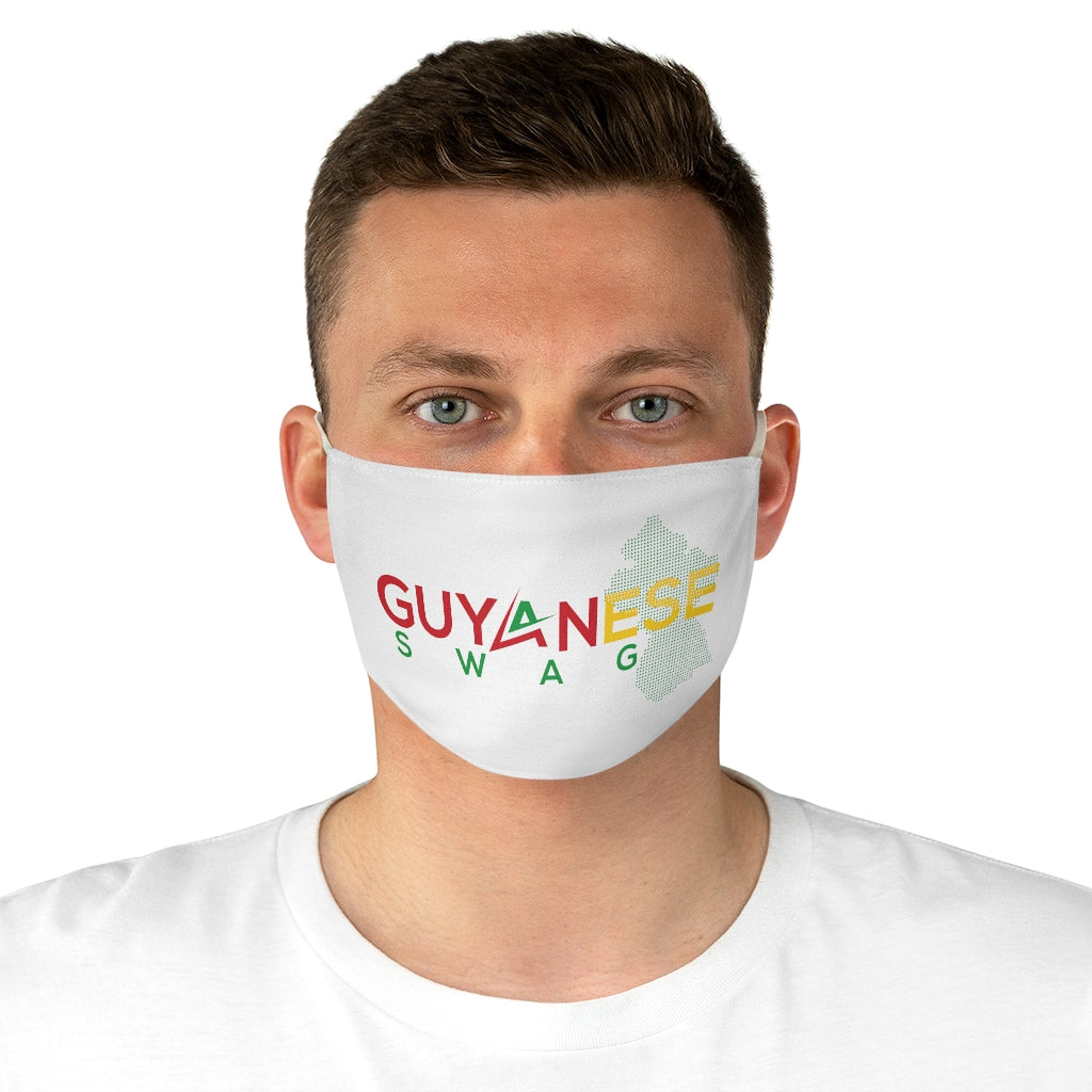 Guyanese Swag Guyana Map Fabric Face Mask.