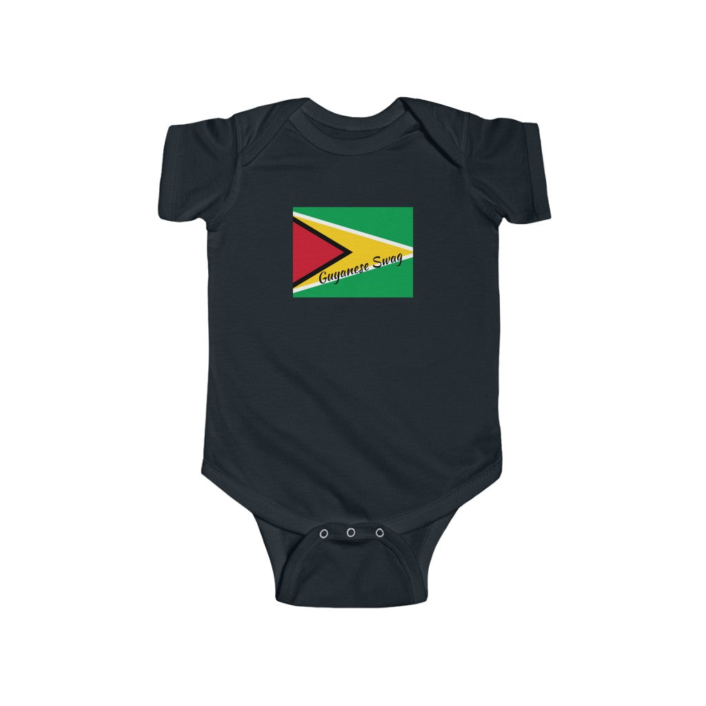 Guyana Flag Infant Fine Jersey Bodysuit.