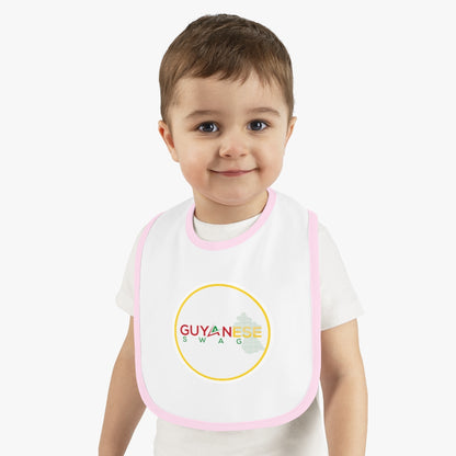 Official Guyanese Swag Baby Contrast Trim Jersey Bib