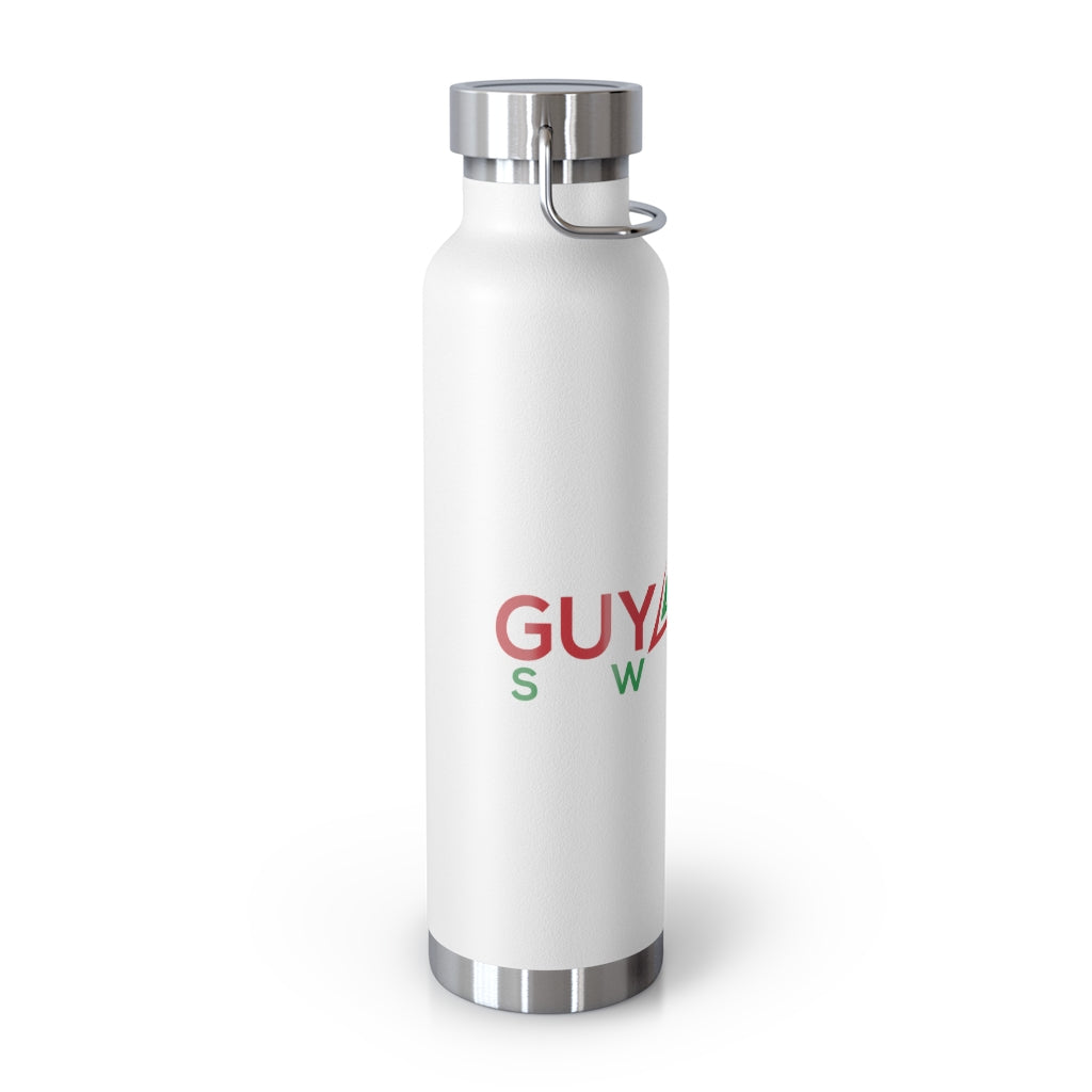 Guyanese Swag Guyana Map 22oz Vacuum Insulated Bottle.