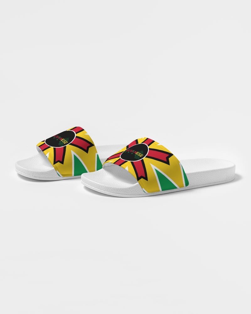 Guyana Flower Men's Slide Sandal.