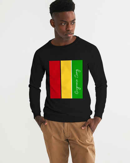 Guyanese Swag Ice Gold Green Men's Graphic Sweatshirt