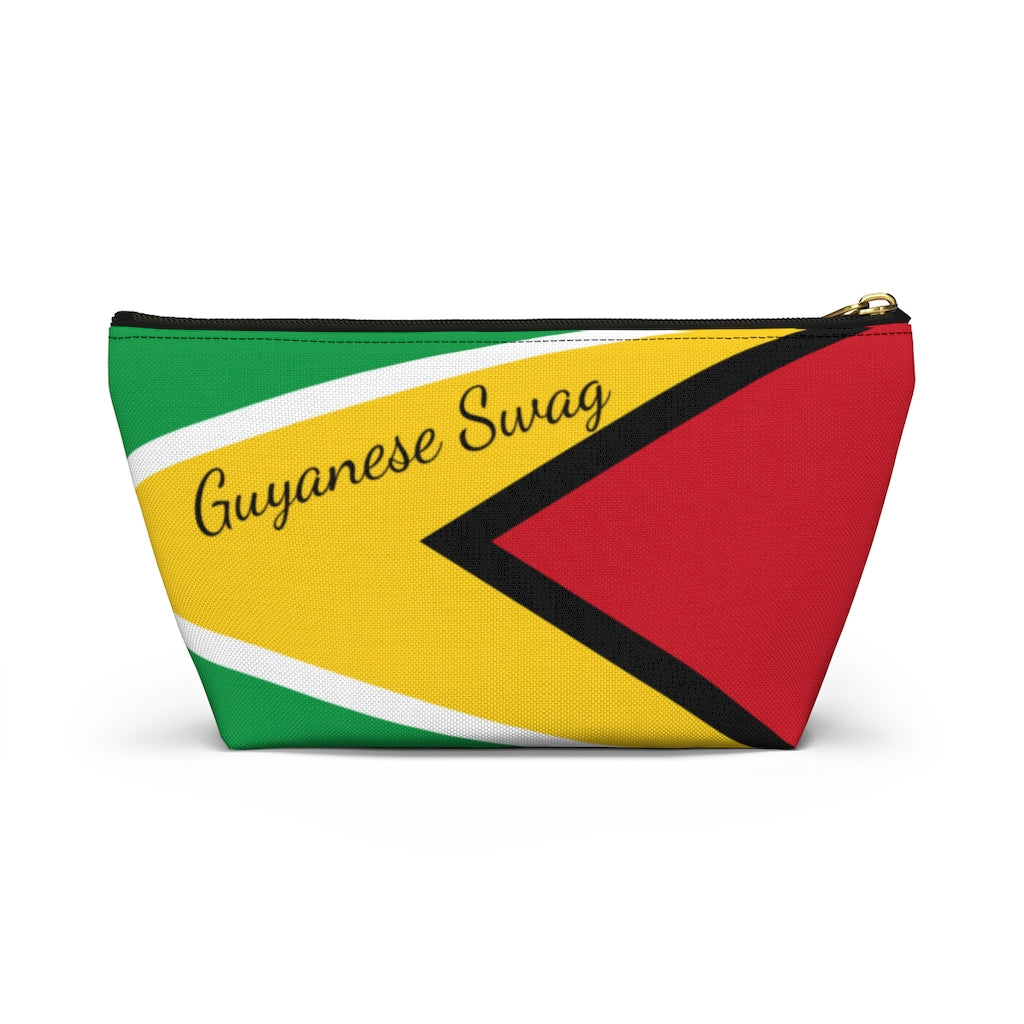 Guyanese Swag Guyana Flag Accessory Pouch w T-bottom.