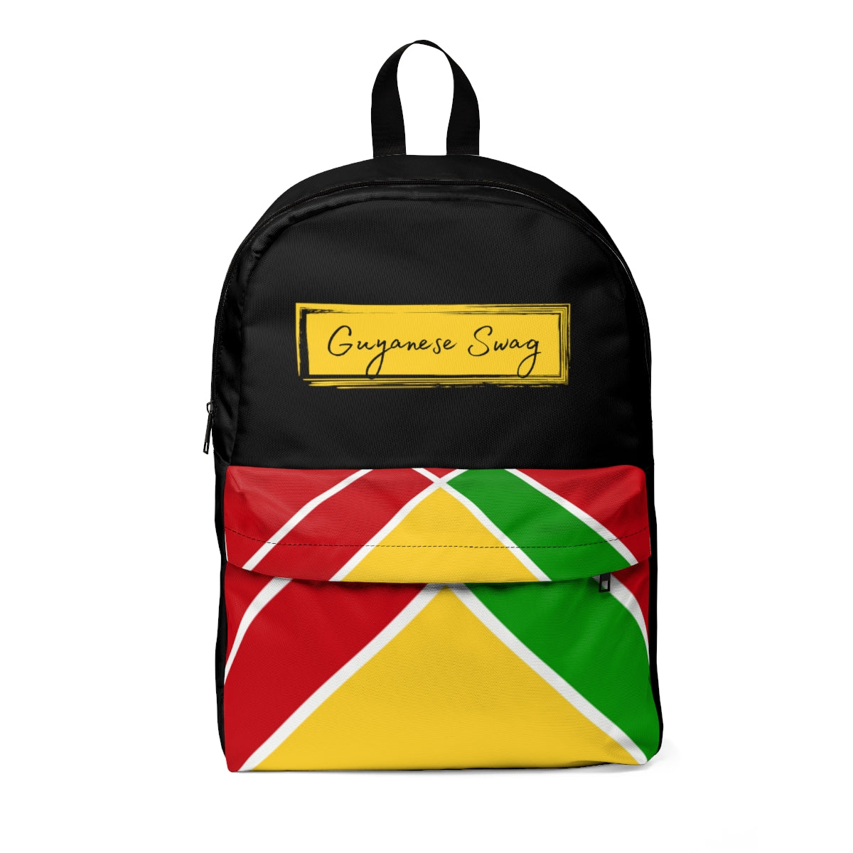 Guyanese Swag Classic Ice Gold Green Unisex Backpack.