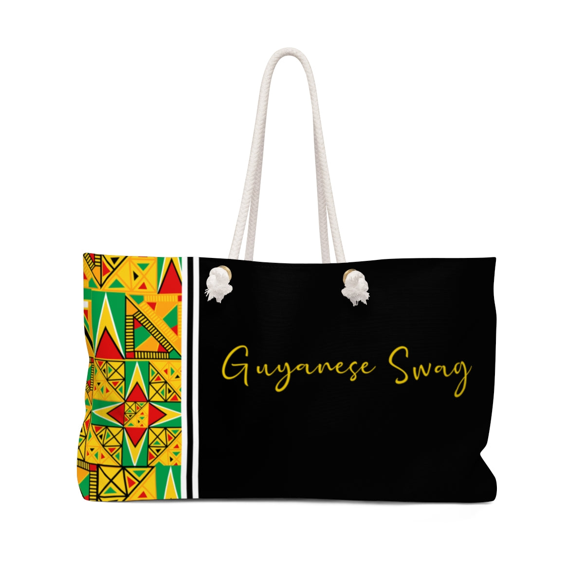 Guyanese Swag Guyana Tribal Print Weekender Bag.