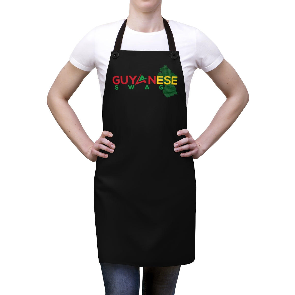 Official Guyanese Swag Guyana Map Apron.