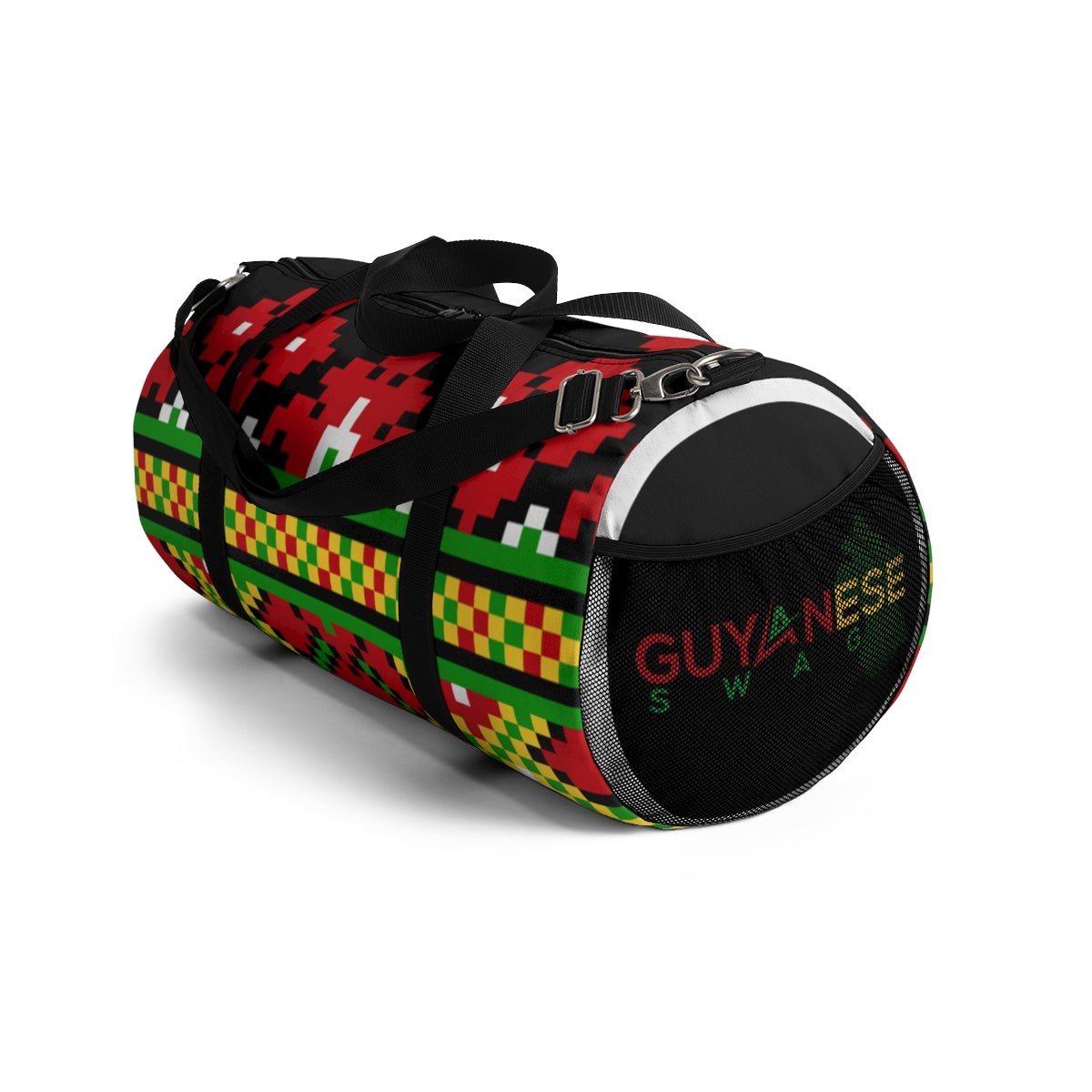 Guyanese Swag Indie Ice Gold Green Duffel Bag