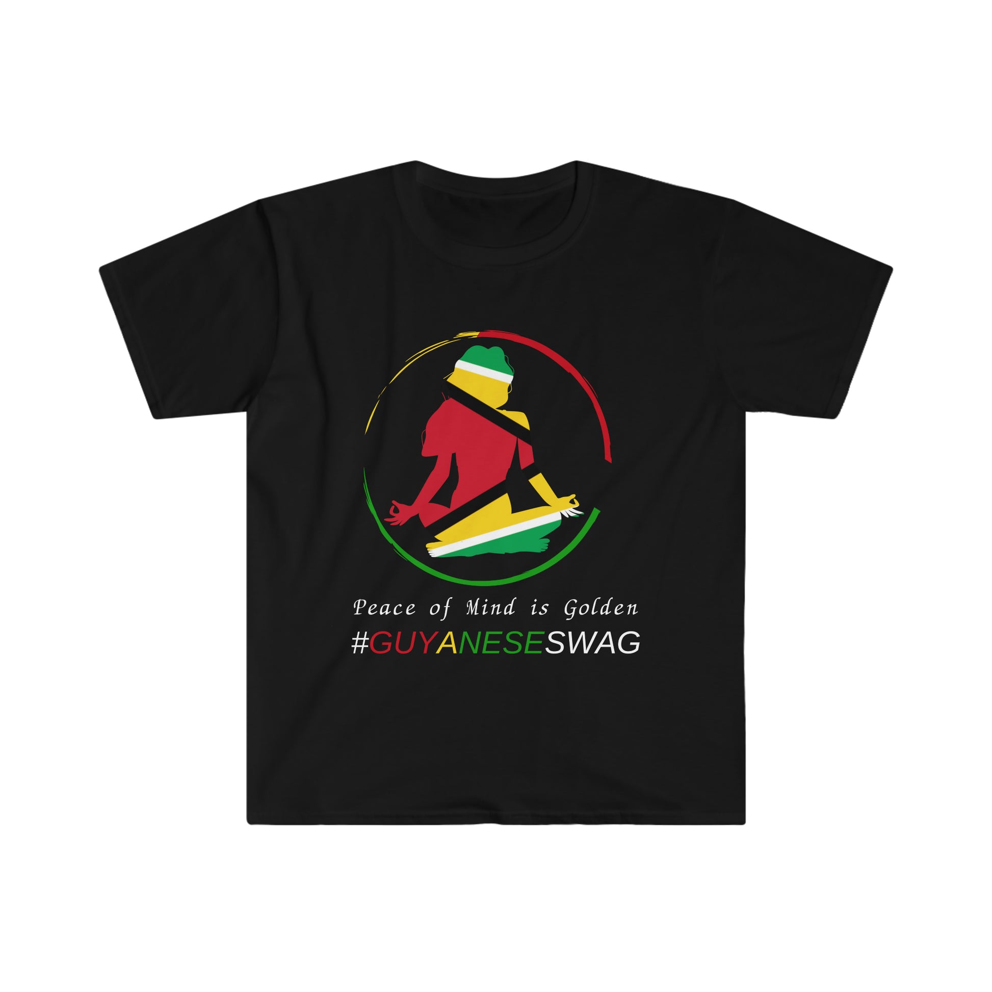Peace of Mind is Golden Unisex Softstyle T-Shirt by Guyanese Swag