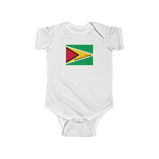 Guyana Flag Infant Fine Jersey Bodysuit