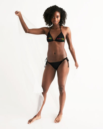 Guyanese Swag Guyana Map Women's Triangle String Bikini