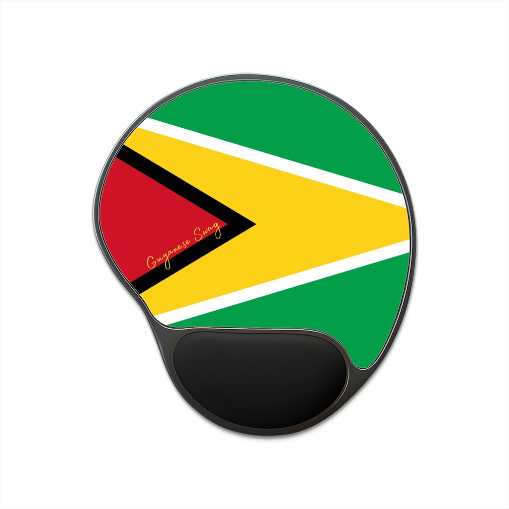 Guyana Flag Pad With Wrist Rest