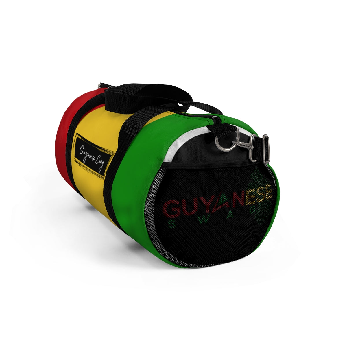 Guyanese Swag Ice Gold Green Duffel Bag.