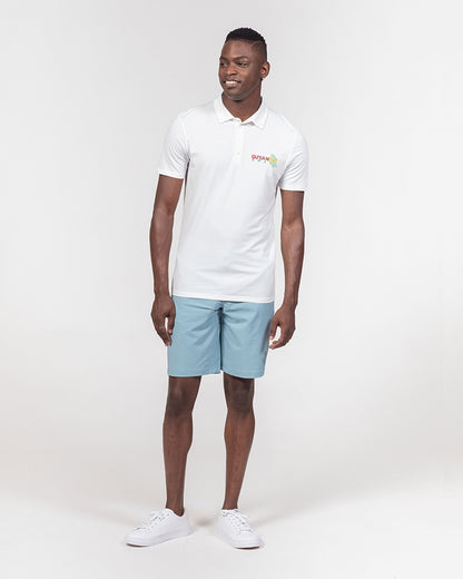 Guyanese Swag Guyana Map Men's Slim Fit Short Sleeve Polo
