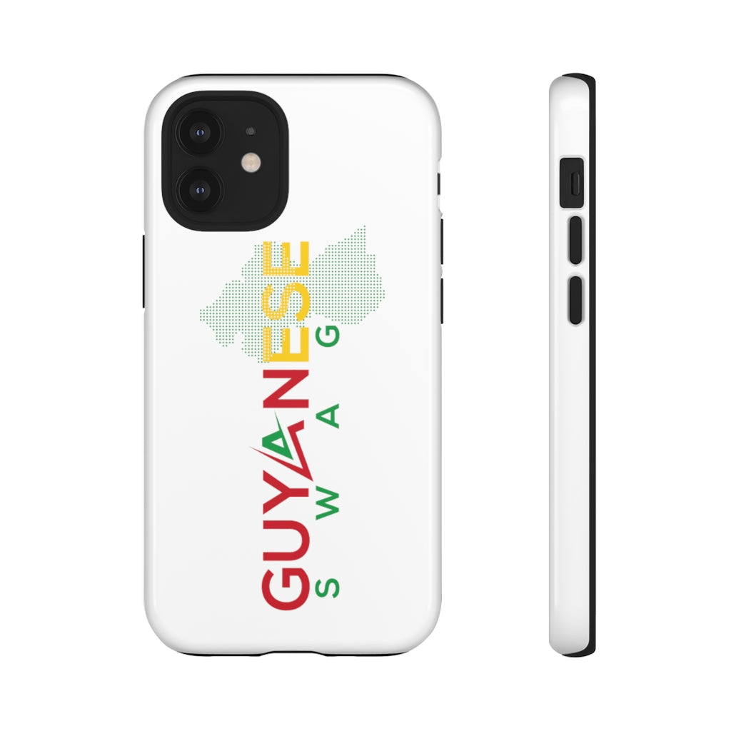 Guyanese Swag Guyana Map Phone Tough Cases (White).