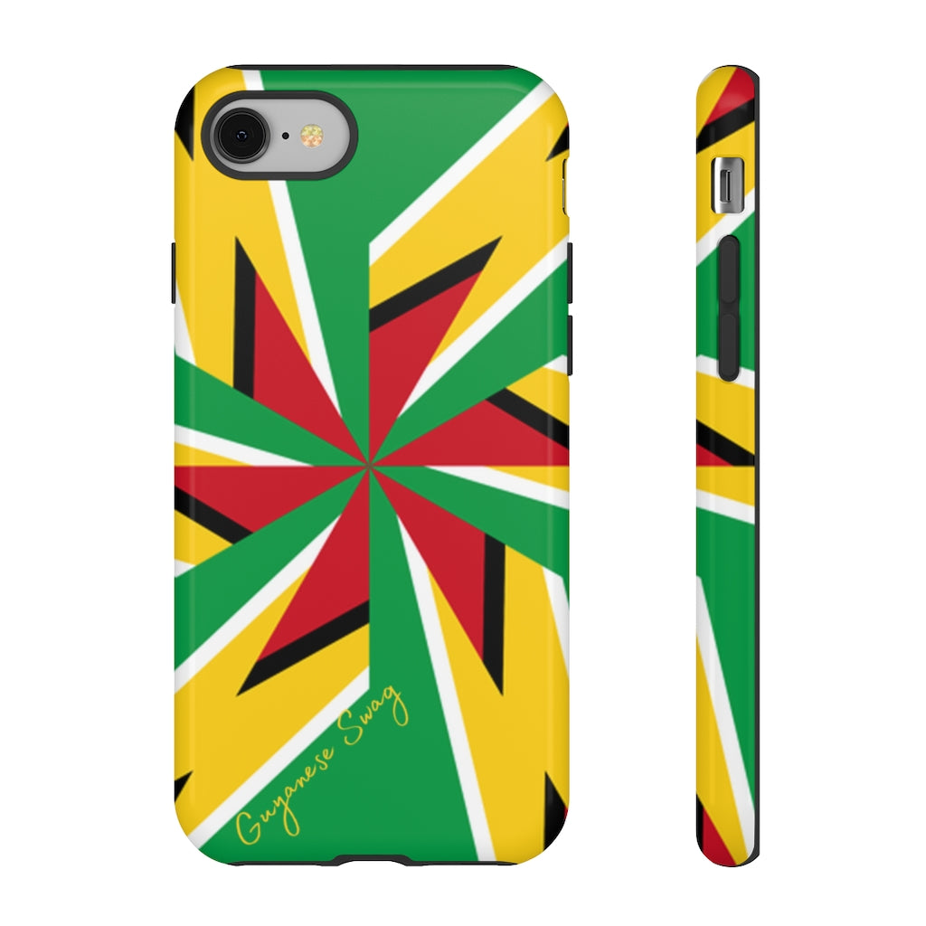 Guyanese Swag Guyana Artistic Flag Phone Tough Case.
