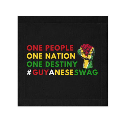 Guyana One People One Nation One Destiny Hand Towel Face Towel