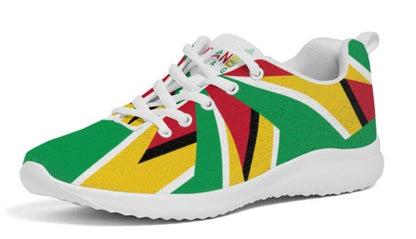 Abstract Guyanese Swag Women's Athletic Sneakers
