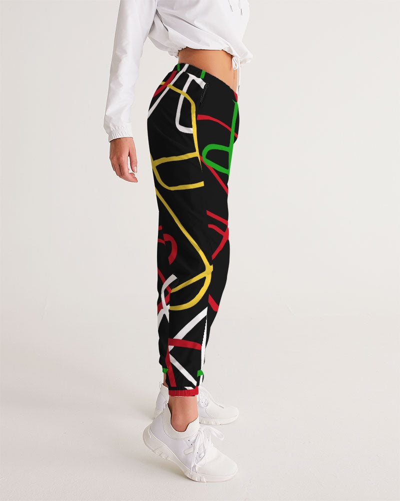 Guyanese Swag Ice Gold Green Women's Track Pants