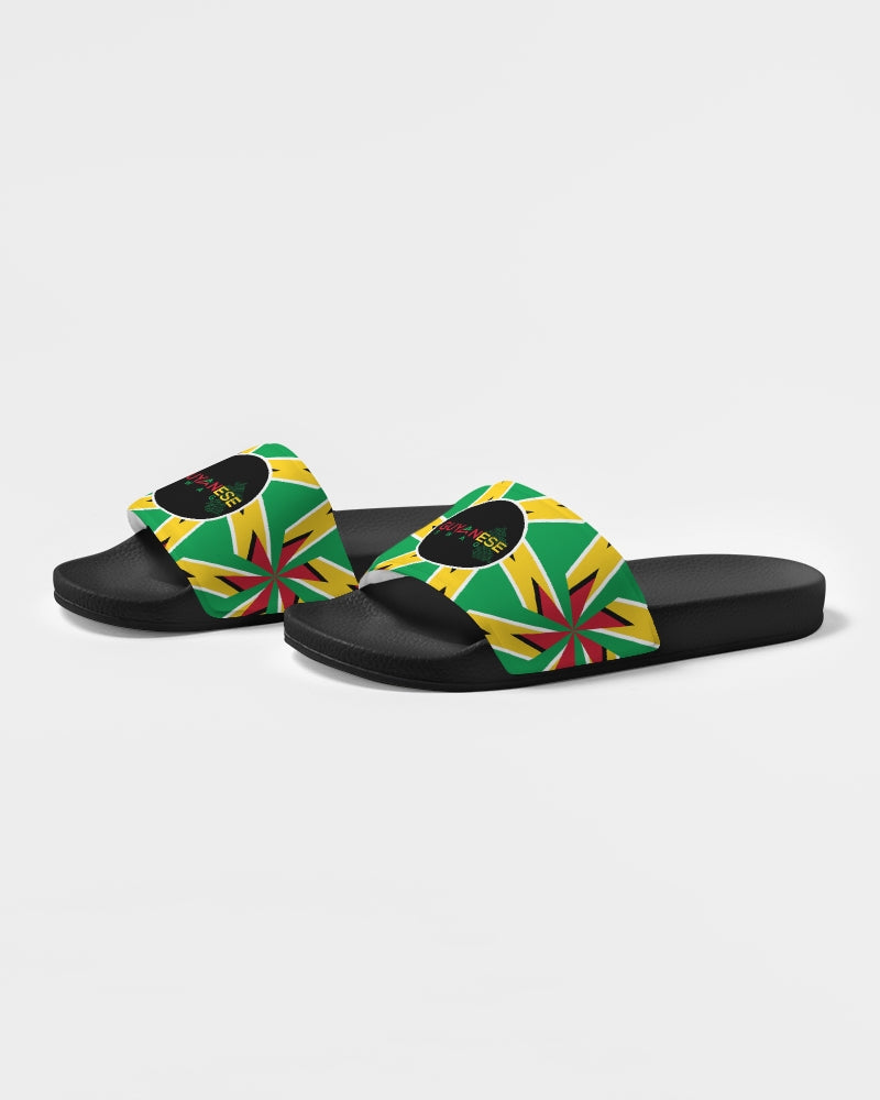 Guyanese Swag Guyana Flag Artistic Women's Slide Sandal