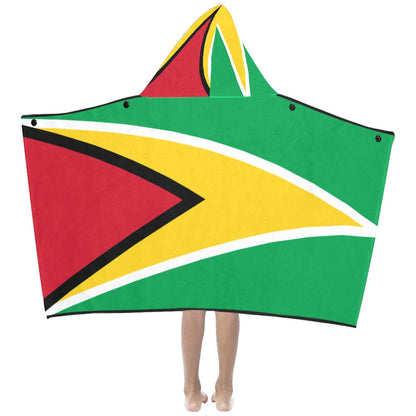 Guyana Flag Kids' Hooded Bath Towels