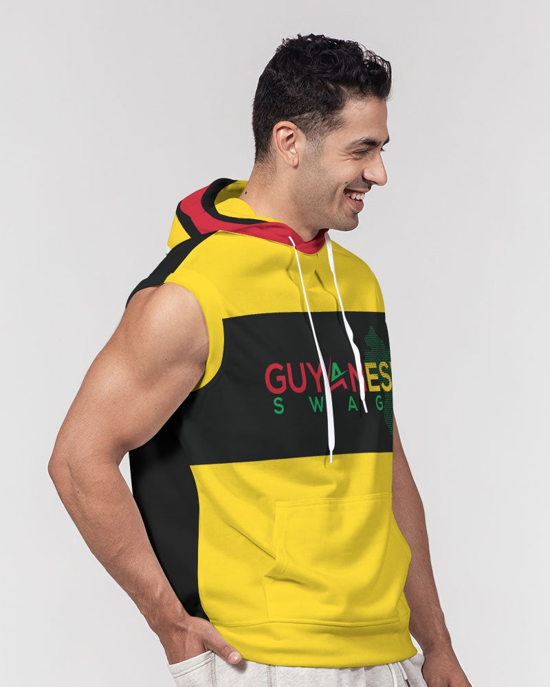 Guyanese Swag Men's Premium Heavyweight Sleeveless Hoodie