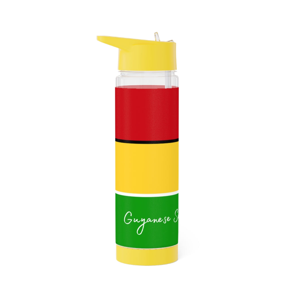 Guyanese Swag Ice, Gold & Green Infuser Water Bottle