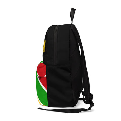 Guyanese Swag Classic Ice Gold Green Unisex Backpack
