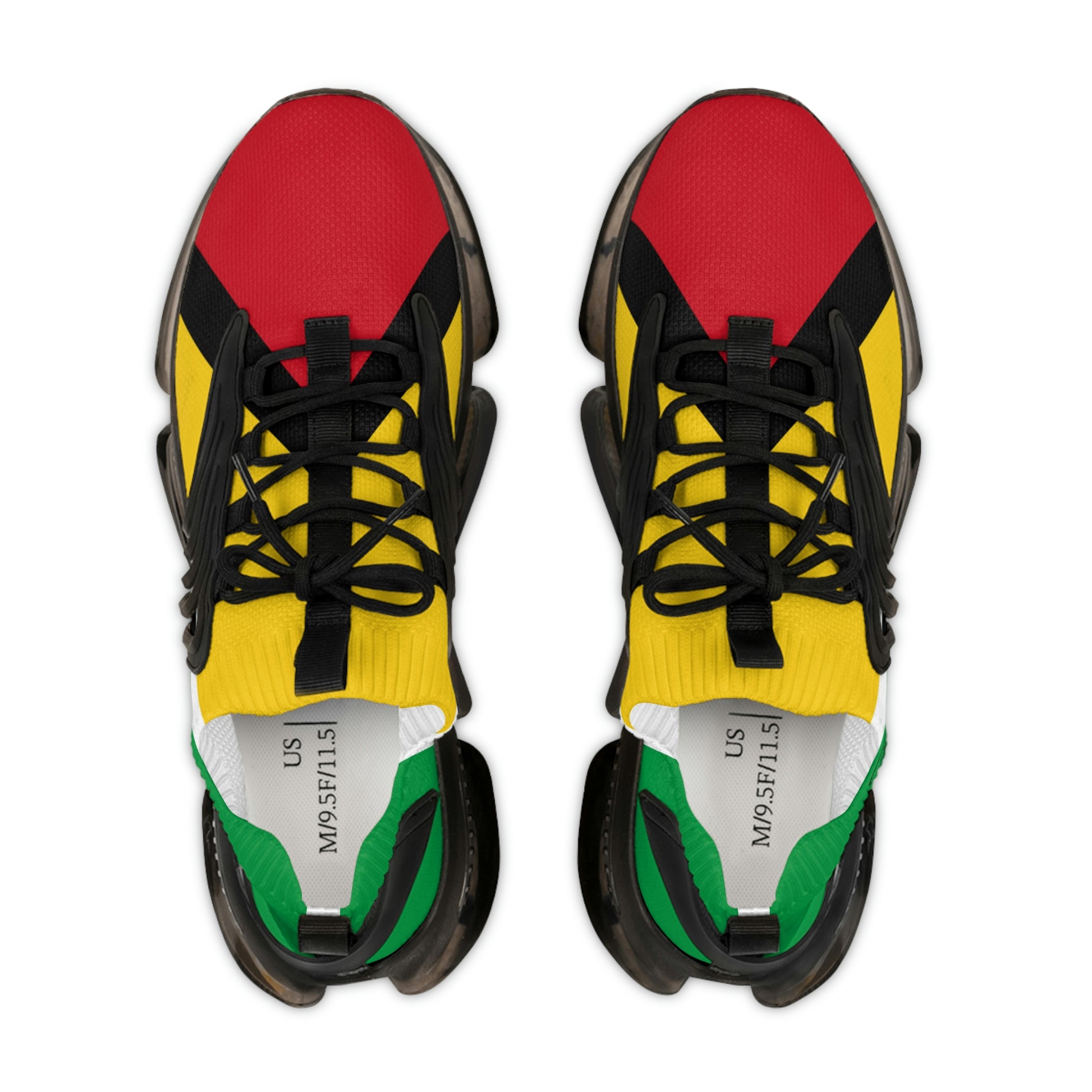 Guyana Flag Men G-Swag Mesh Sport Sneakers.
