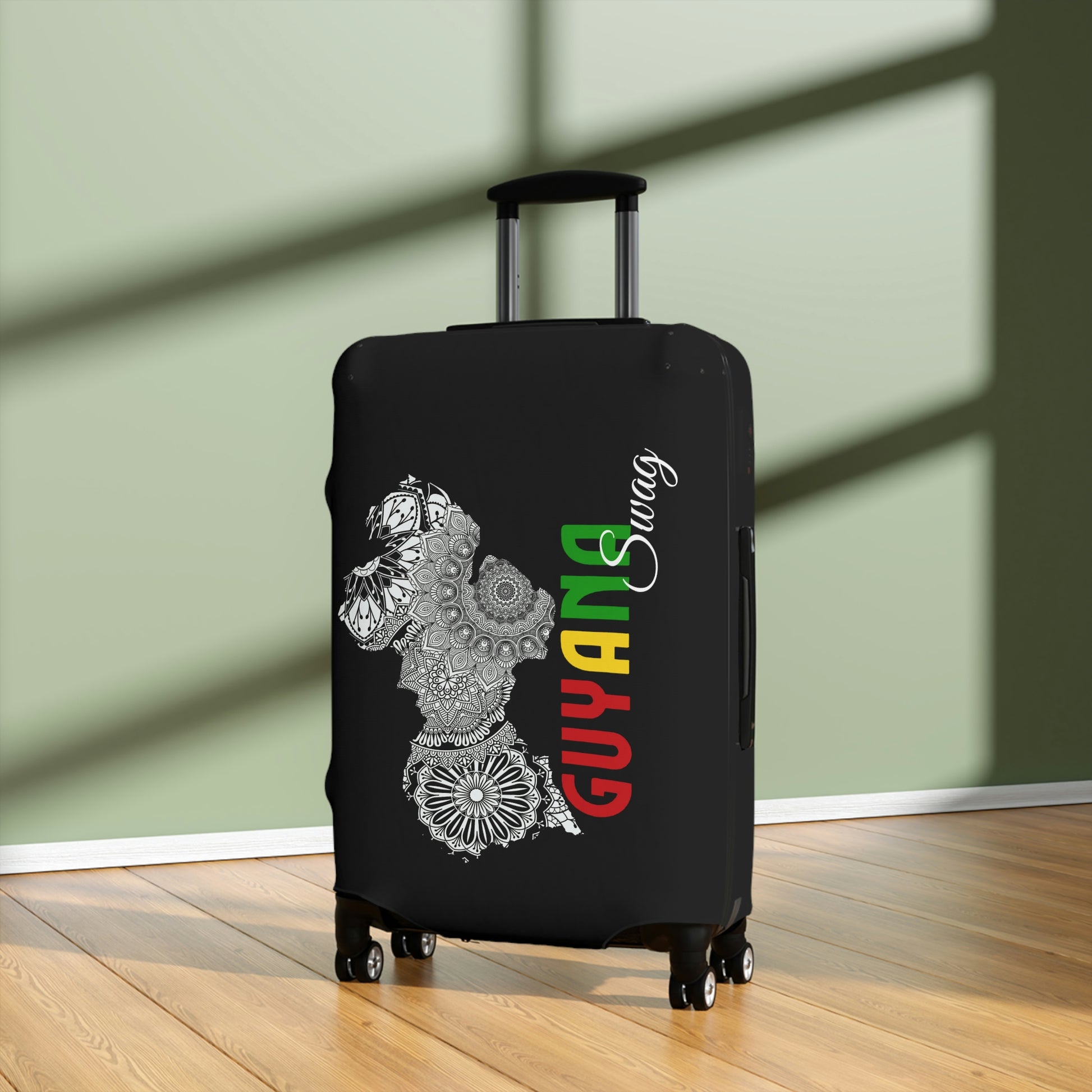Guyana Map Luggage Cover.
