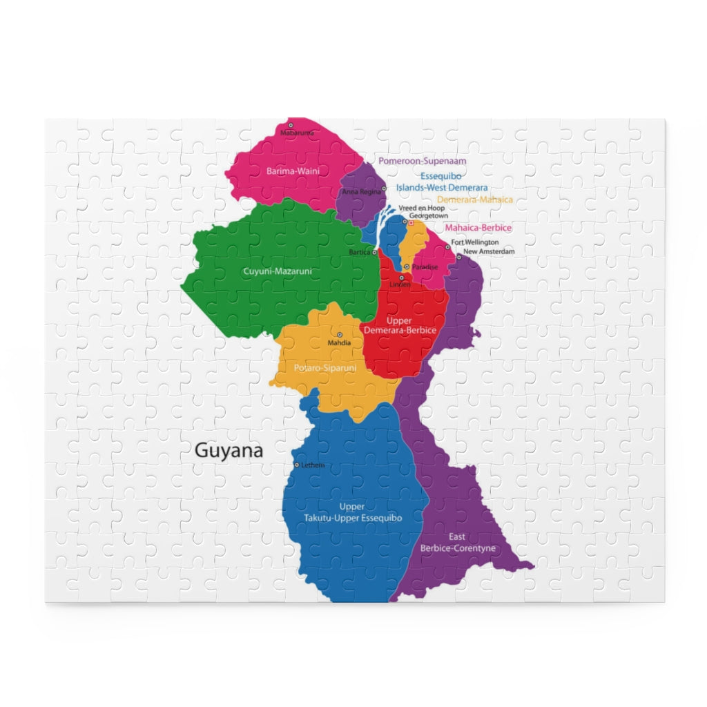 Guyana Map Puzzle (120, 252, 500-Piece).