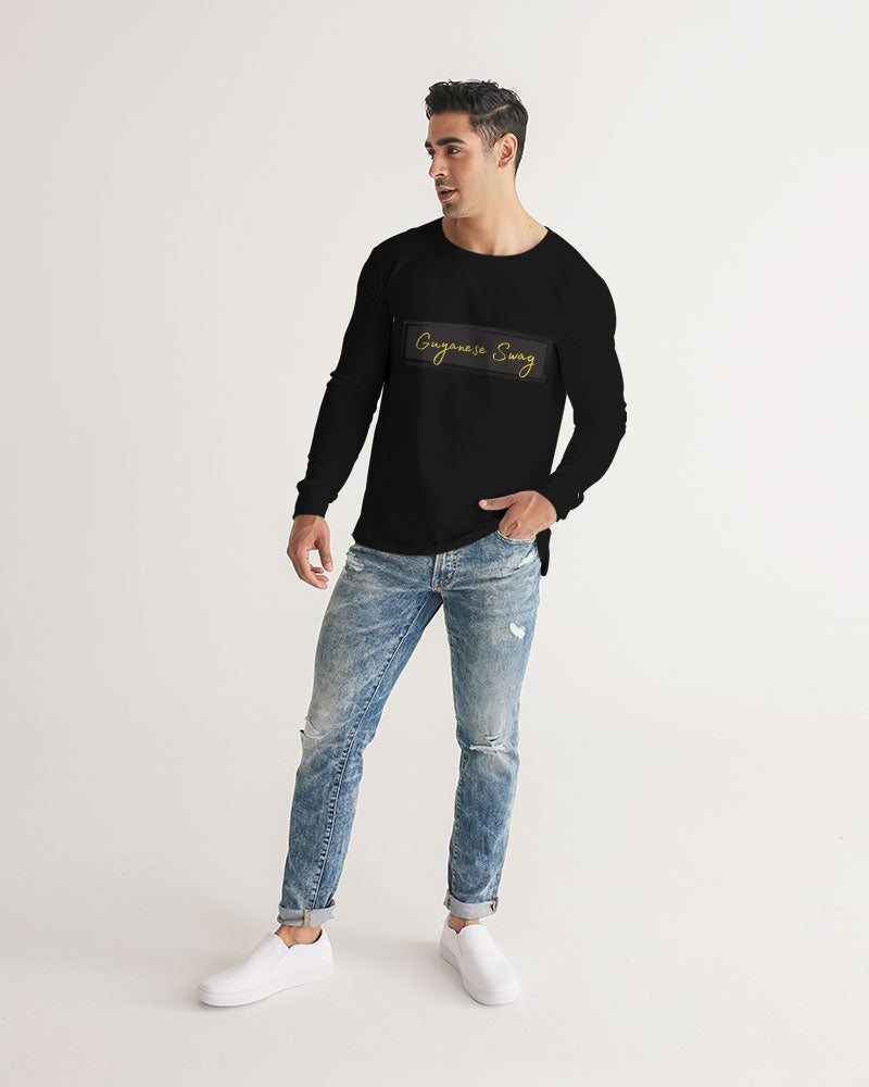 Guyanese Swag Minimalist Men's Long Sleeve Tee