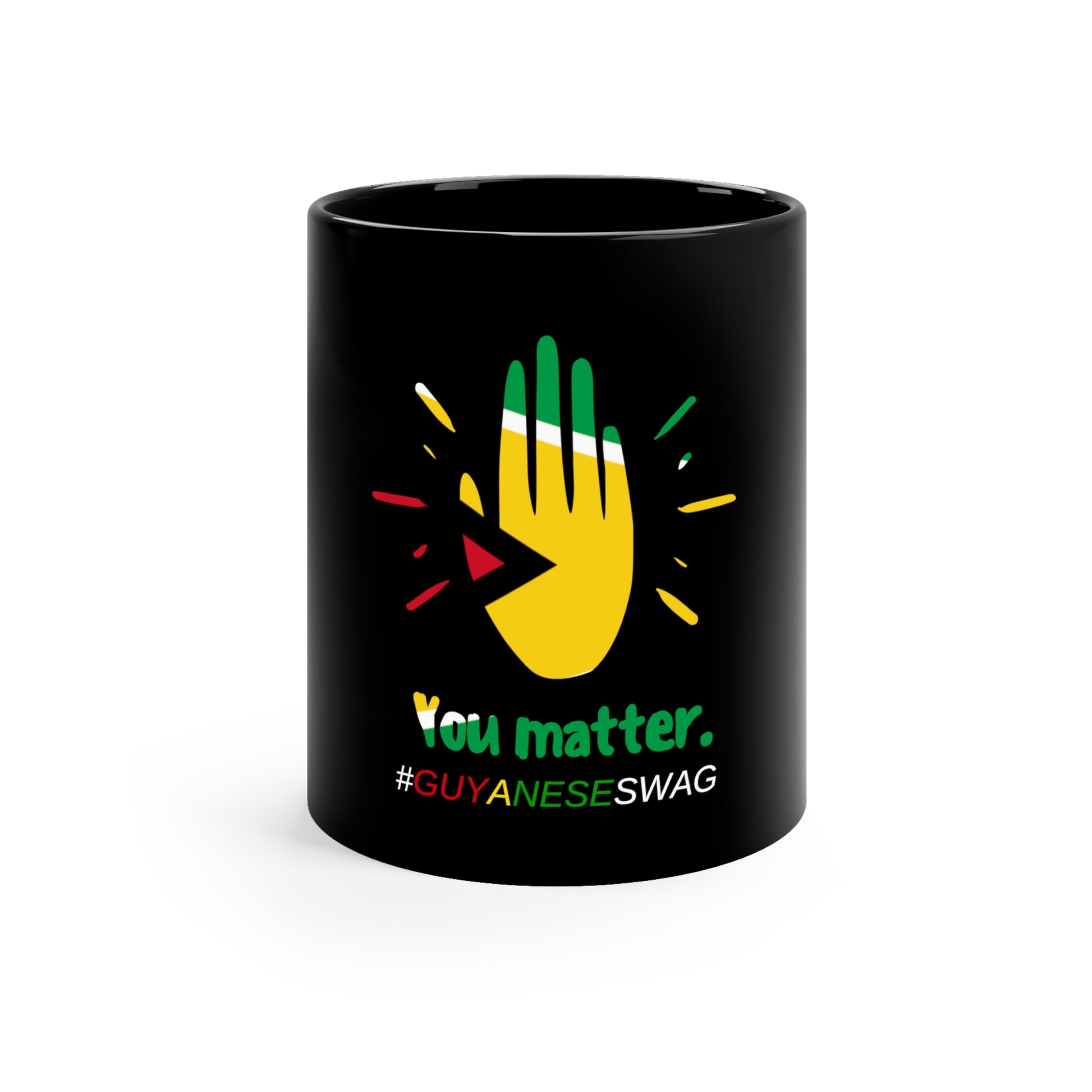 "Your Matter" 11oz Black Mug by Guyanese Swag.