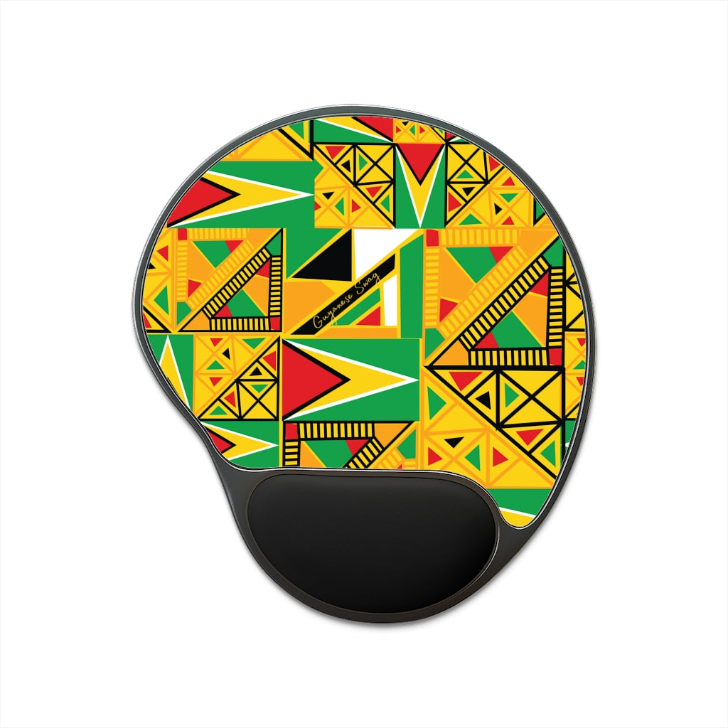 Guyanese Swag Tribal Mouse Pad With Wrist Rest.