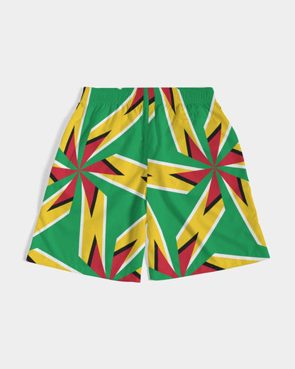 Abstract Guyanese Swag Men's Jogger Shorts