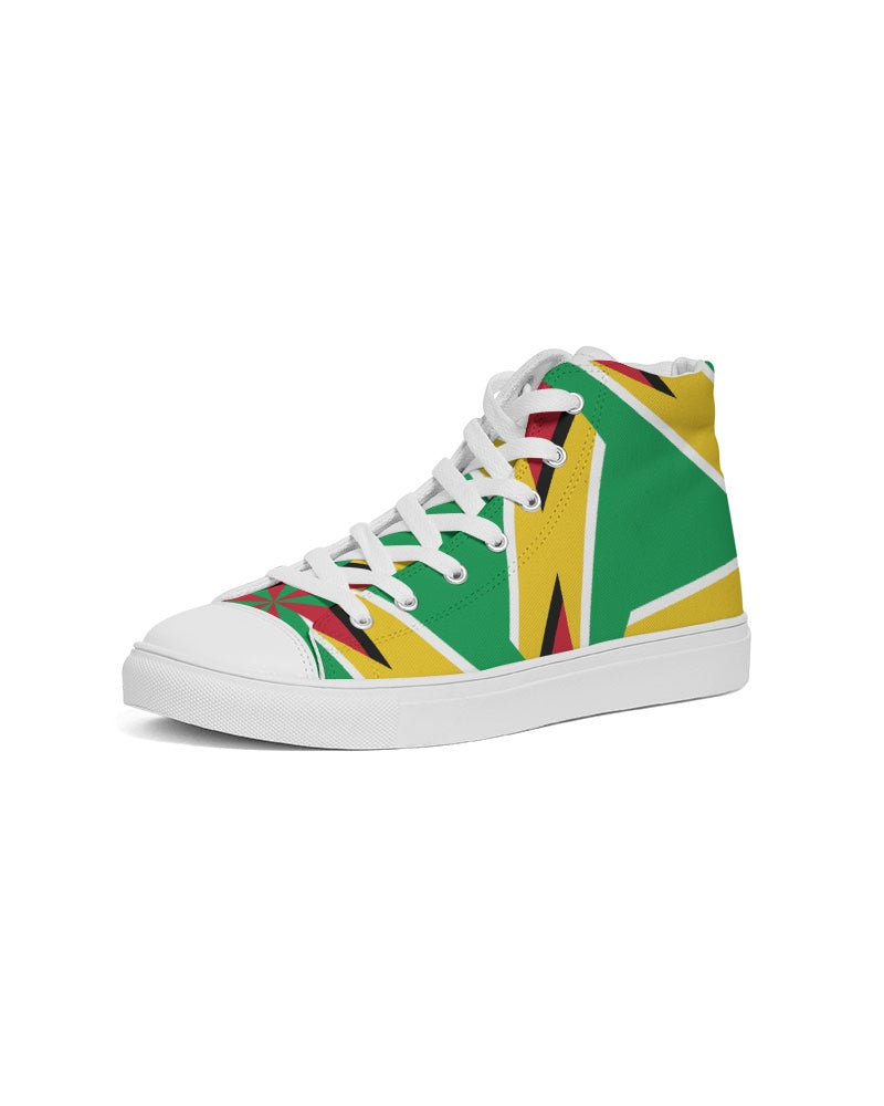 Guyanese Swag Flag Women's High-top Canvas Sneakers