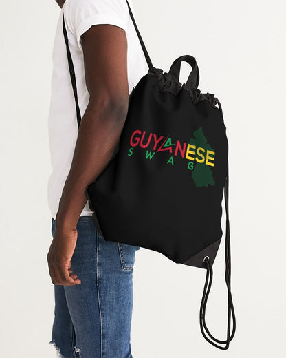Guyanese Swag Guyana Map Canvas Drawstring Bag