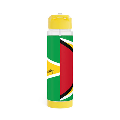 Guyana Flag Infuser Water Bottle