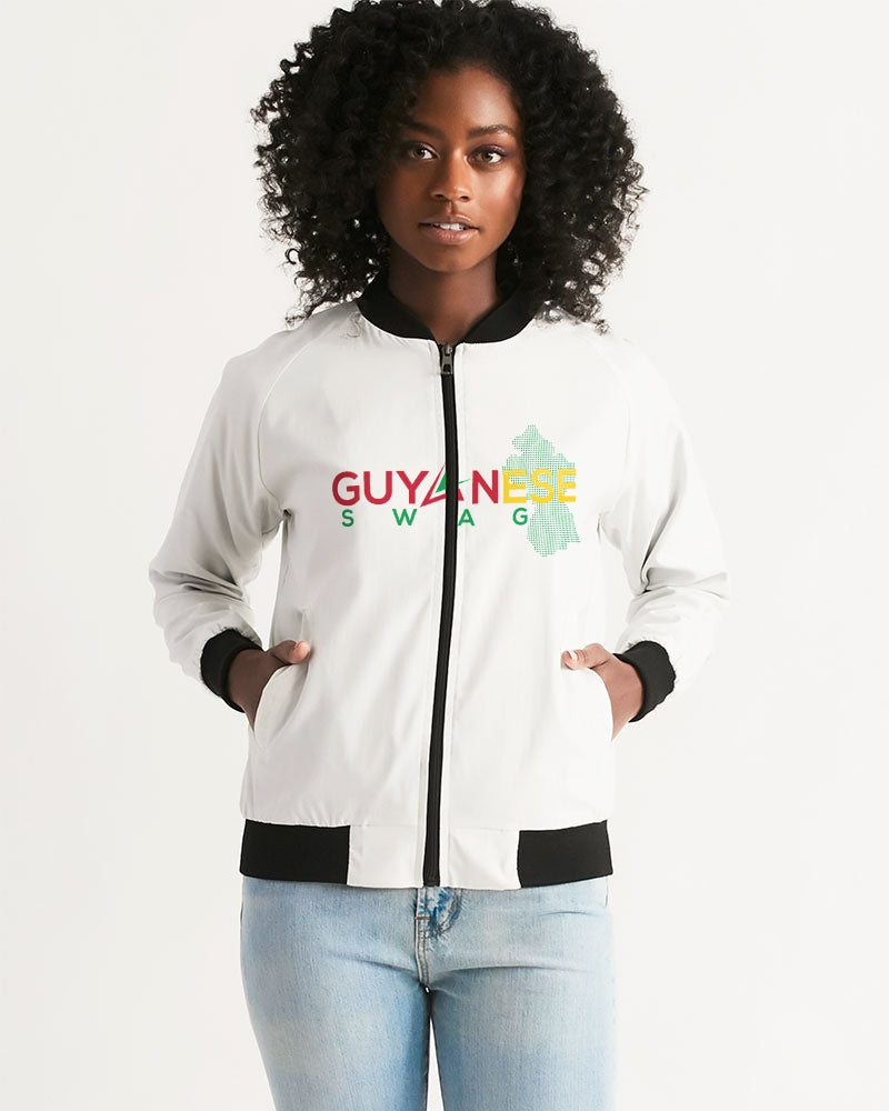 Guyanese Swag Guyana Map Women's Bomber Jacket