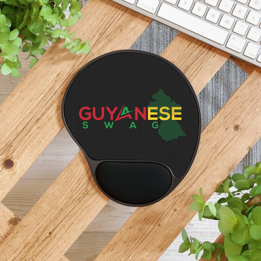 Guyana FlagMouse Pad With Wrist Rest.