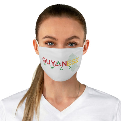Guyanese Swag Guyana Map Fabric Face Mask.
