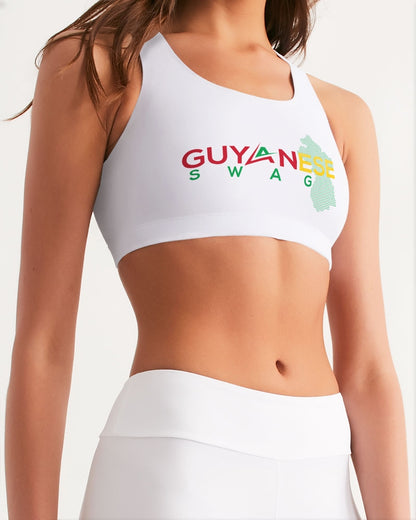 Guyanese Swag Guyana Map Women's Seamless Sports Bra