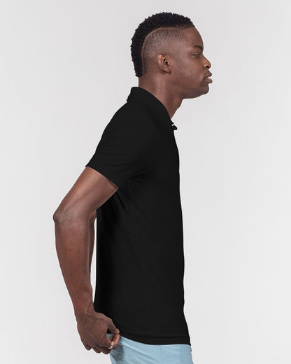 Guyanese Swag Minimalist Men's Slim Fit Short Sleeve Polo