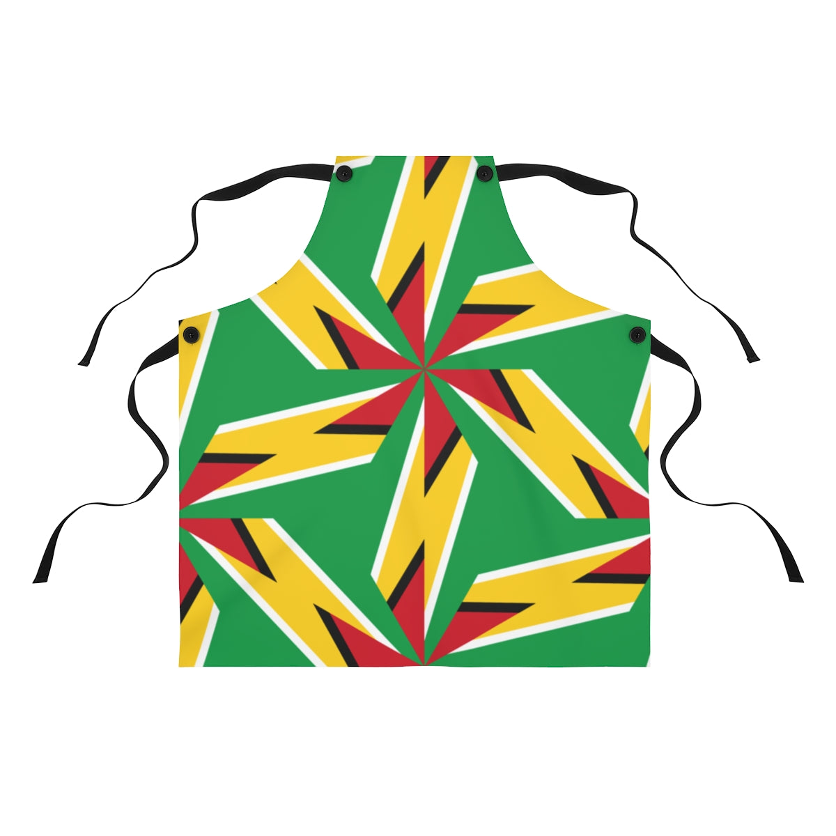 Abstract Guyana Flag Apron